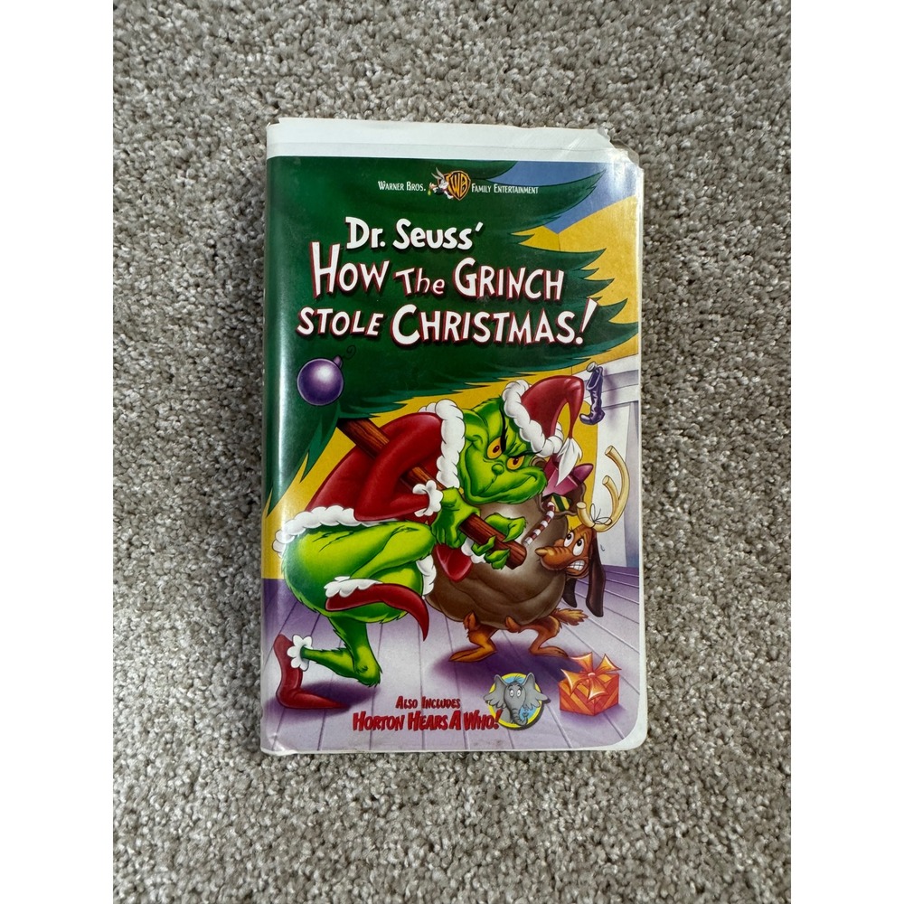How The Grinch Stole Christmas VHS Horton Hears A Who Warner Bros 65409